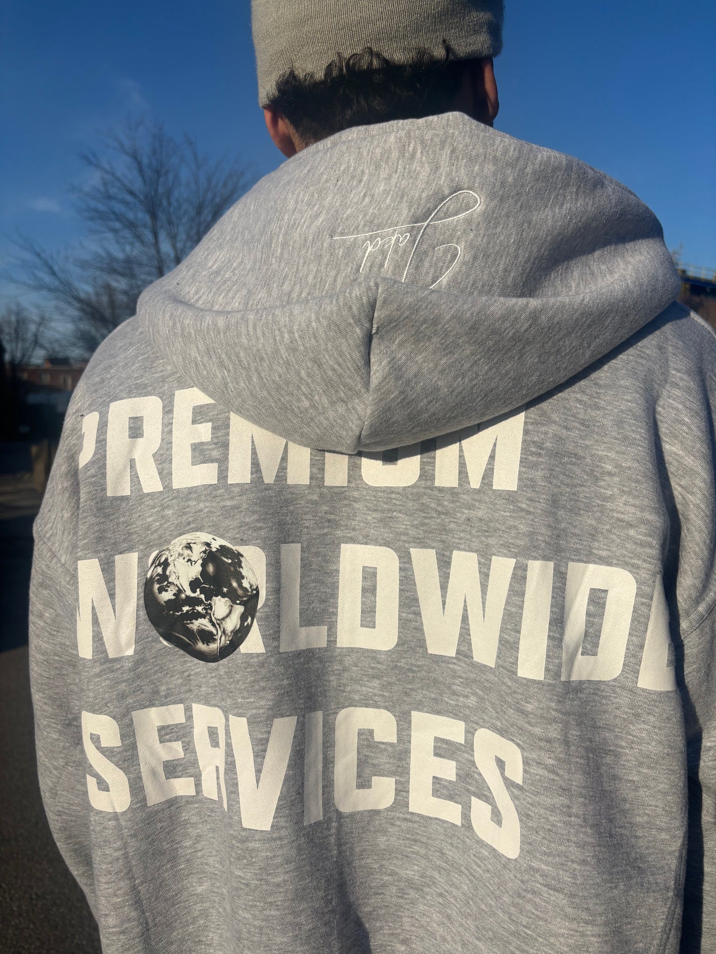 CEMENT GREY ZIP UP
