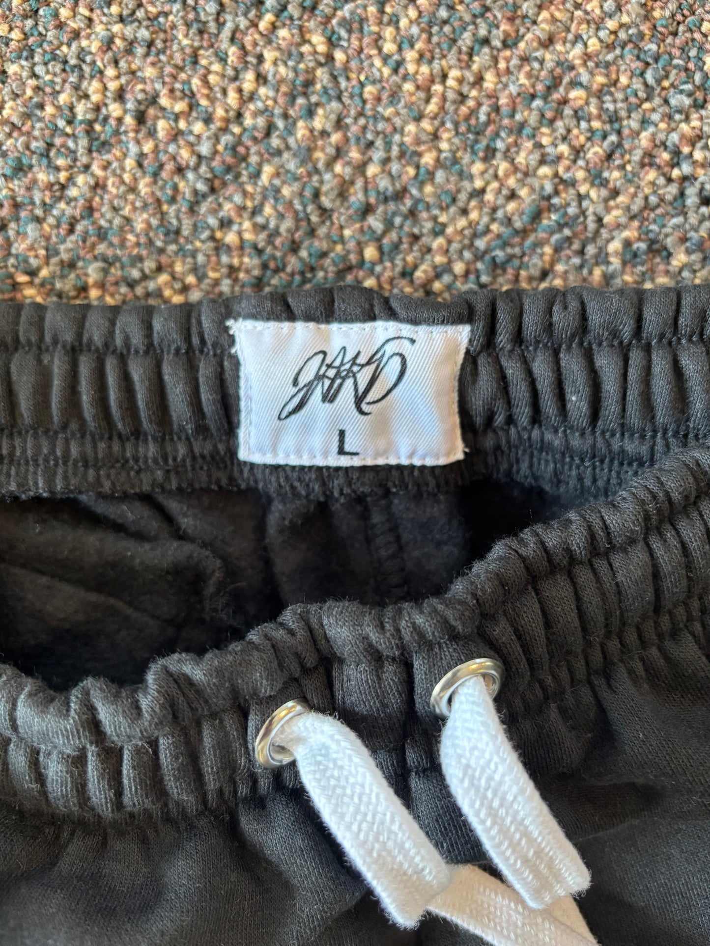 SATIN BLACK SWEATPANTS