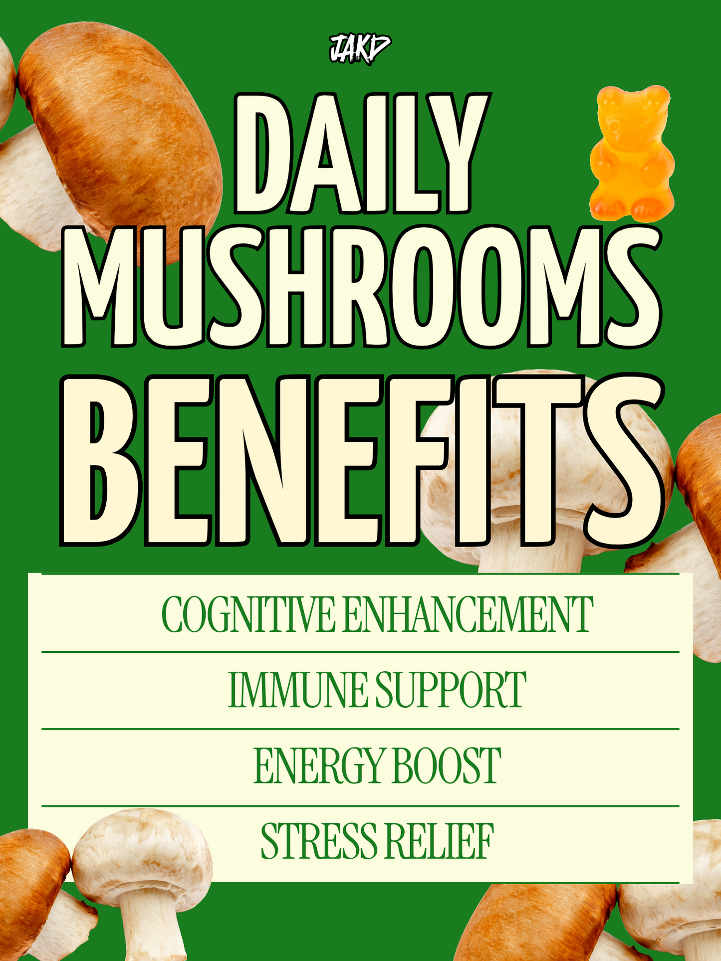 ASHWAGANDA MUSHROOM GUMMIES