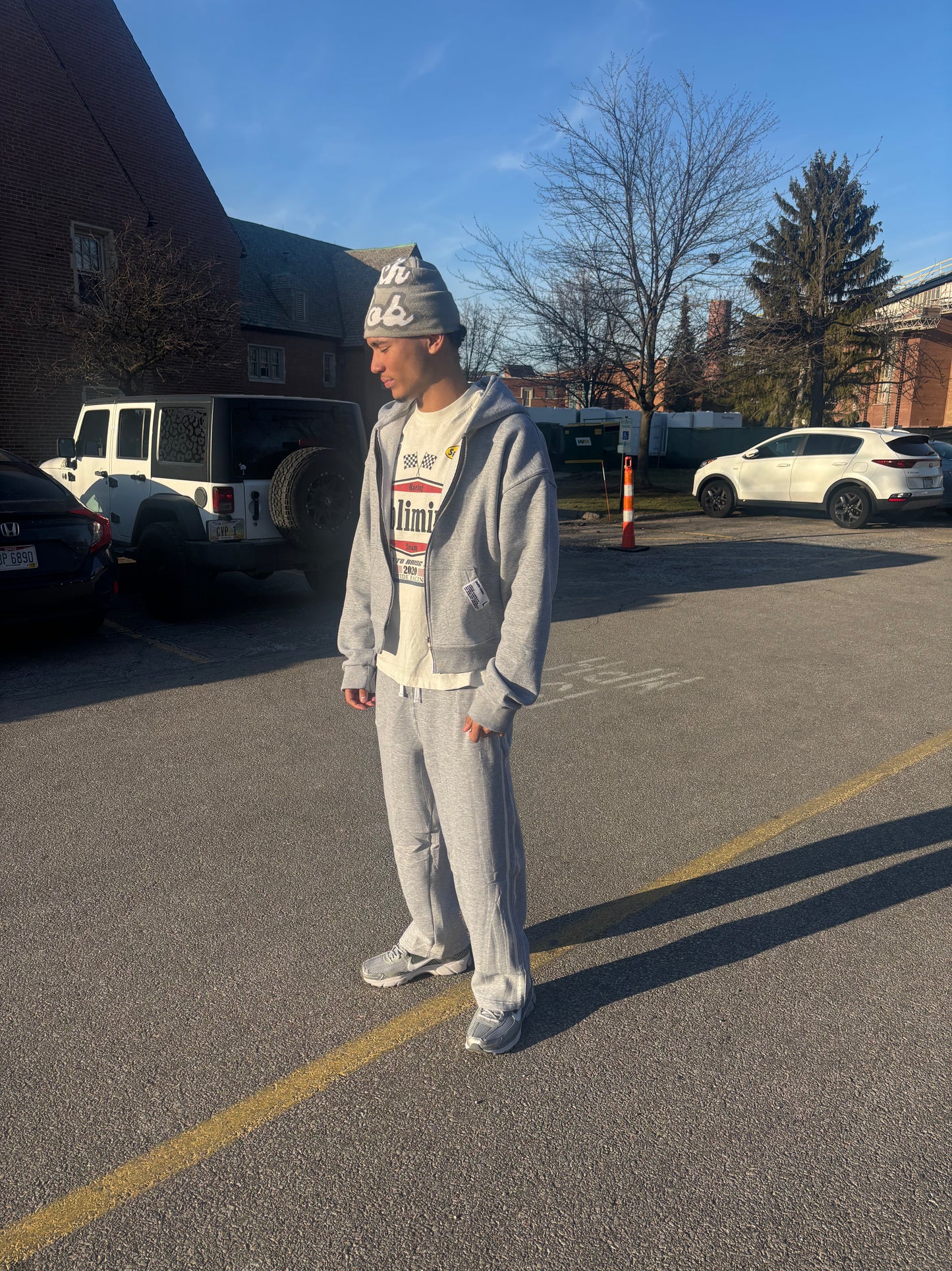 CEMENT GREY JAKD SWEATSUIT