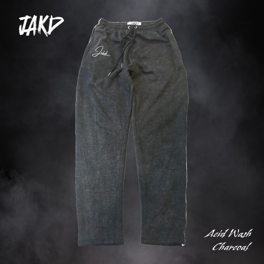 Acid Washed Charcoal Heavyweight Sweatpants