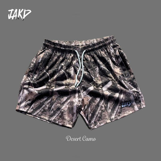 Desert Camo 5" Inseam Mesh Shorts