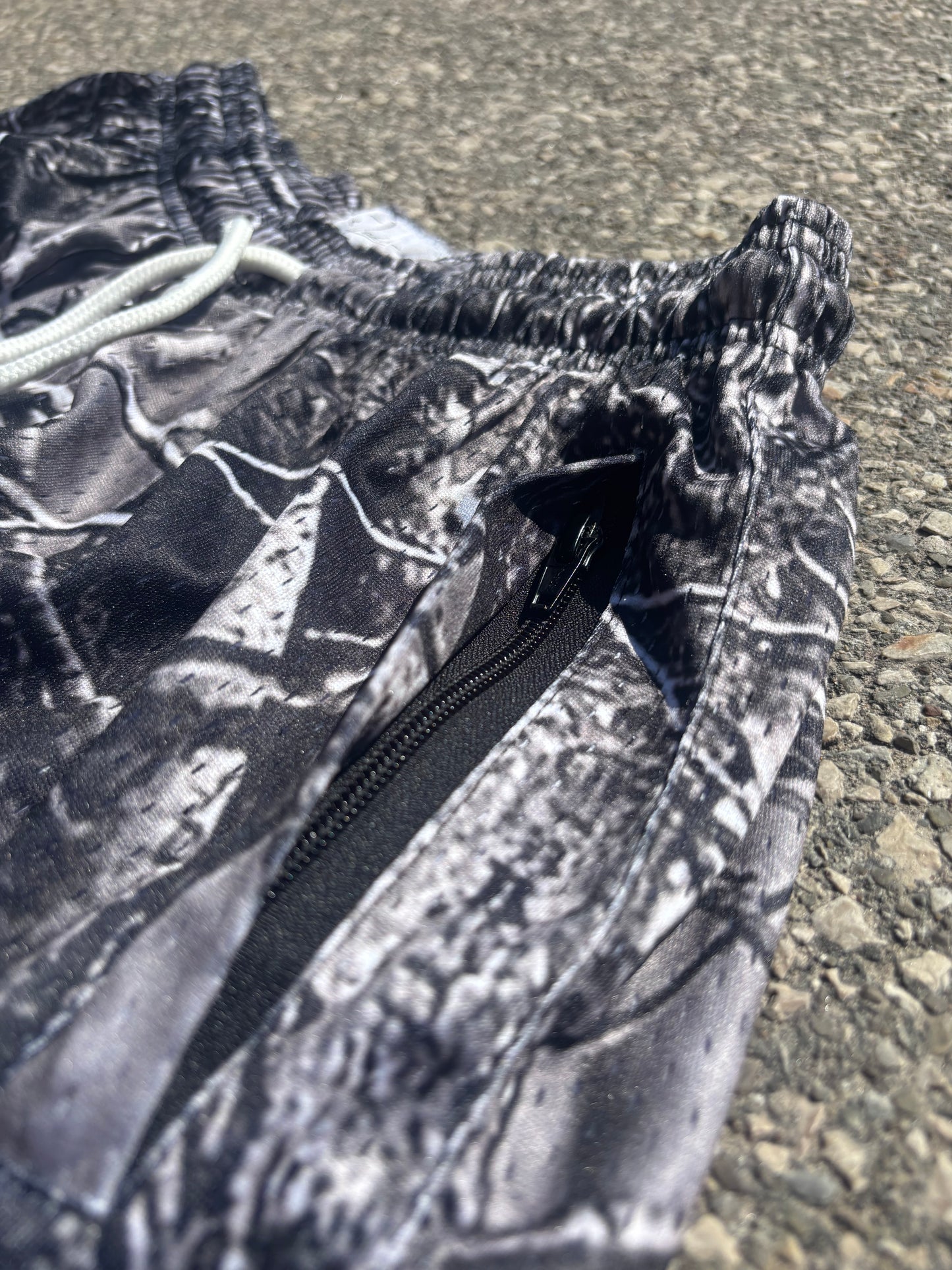 Noir Camo 6" Inseam unisex shorts