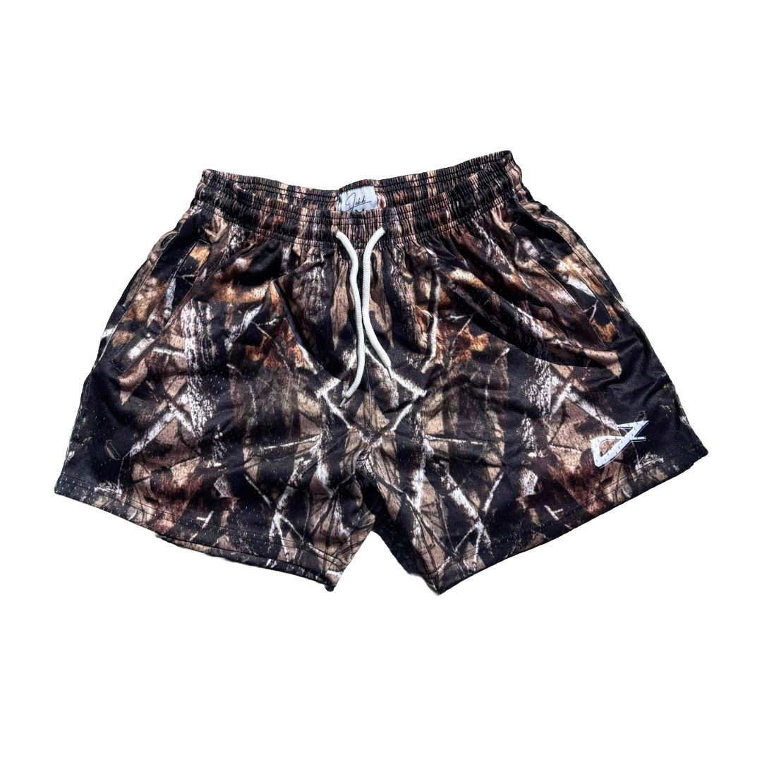Forest Camo 6" Inseam unisex shorts