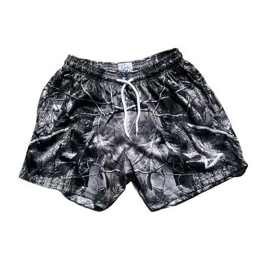 Noir Camo 6" Inseam unisex shorts
